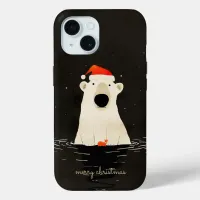 Santa Polar Bear iPhone 15 Case