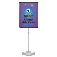 Cute Blue Cartoon Monster Funny Fun for Kids Table Lamp