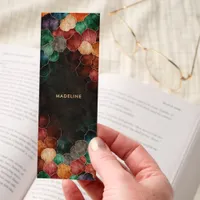Dark Academia Jewel Pebbles Personalized Bookmarks