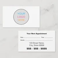 Business Logo Simple Appointment Card