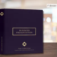 Elegant Business Presentation 3 Ring Binder