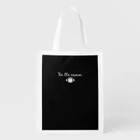 Tis The Season Football Mom Game Day Touchdown Sea Grocery Bag
