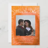 Save The Date |Orange Agate Slice