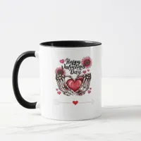Skeleton Hands Valentines Day Classic Mug