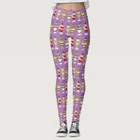 Retro Ice Cream Sundaes Leggings