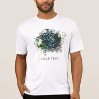 *~* Men WHITE Artsy Tuscan Grapes Vineyard Wine T-Shirt