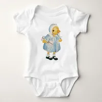 Vintage Chick in a Dress Baby Bodysuit