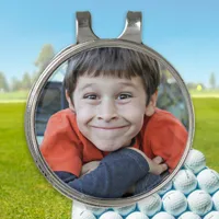 Modern Custom Photo Golf Ball Marker Golf Hat Clip