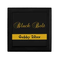 Martial Arts Black Belt Black and Gold Gift Box