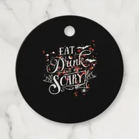 Savage Halloween Spooky Aesthetic Graphic Style Favor Tags