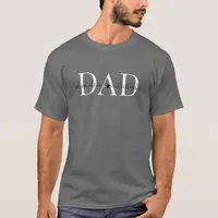 Personalized Dad Typography Star T-Shirt
