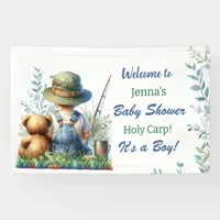 Oh Buoy, it's a Boy! Fishing Themed Baby Shower Banner