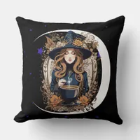 Witchy Kitchen Throw Pillow