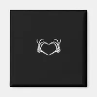 Skeleton Hands Heart Graphic Bold Impression Magnet