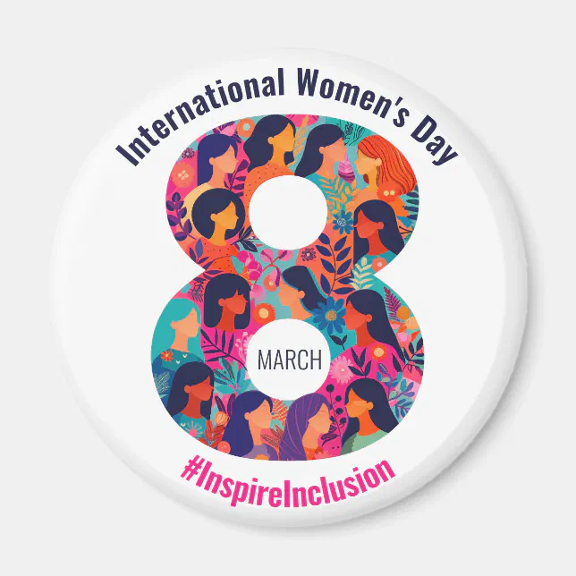 March 8 International Women's Day IWD Magnet