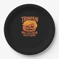 Trumpkin Make America Halloween Great Again Classi Paper Plates
