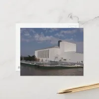 floodwaters in Burlington, Iowa broken barricades Postcard