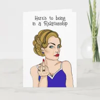 Being Single | Flipping off Relationships Card