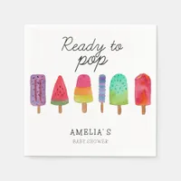 Ready To Pop Popsicle Baby Shower Party  Napkins