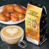 Elegant 16th Golden Topaz Wedding Anniversary Roasted Coffee