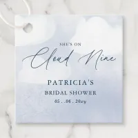 She is on Cloud Nine Bridal Shower Favor Tags