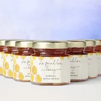 She found her Honey Honeybee Floral Bridal Shower Honey Jar Favors