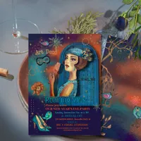 Colorful Art Deco New Year’s Eve Party Invitation