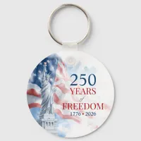 America's Semiquincentennial 250 Years Freedom Keychain
