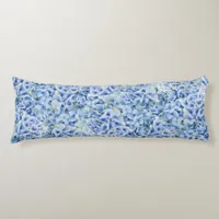 Gorgeous blue hydrangeas - floral pattern  body pillow