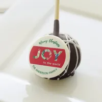 Joy To The World Festive Red Green Fun Christmas Cake Pops