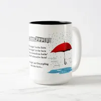 Raining Alternative Facts 15 oz Two-Tone Mug