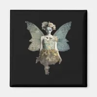 Whimsigoth Zombie Fairy Old Timey Gothic Moody Art Magnet