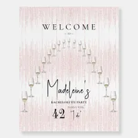 Last Rendez Veuve Bach Bridal Shower Welcome Sign