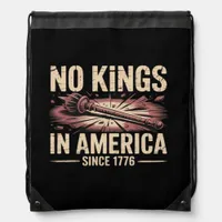 No Kings In America Since 1776 King Free Classic V Drawstring Bag