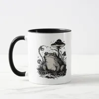 Goblincore Frog Minimal Classic Design Mug