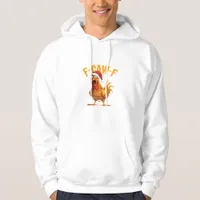 F-Caw-F Christmas Funny Chicken Christmas Essentia Hoodie