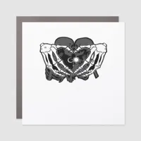 Sunand One Skeleton Heart Hands Unique Expression Car Magnet