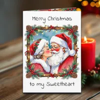 A Sweet Old-Fashioned Christmas | Mr and Mrs Claus Holiday Card