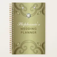 Elegant Luxury Vintage Victorian Gold Wedding Plan Planner