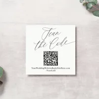 Modern Elegant QR Code Wedding Website Enclosure C