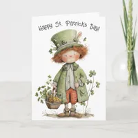 Charming Leprechaun Happy St Patrick's Day Card