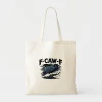 F-Caw-F Minimal Clean Design Tote Bag