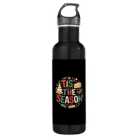 Christmas Tree Cute - Tis The Season Stainless Steel Water Bottle