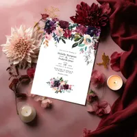 Bordeaux Wine Colorways Wedding Invitation