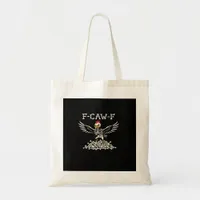 F Caw F Funny Chicken Halloween Cool Unique Style Tote Bag