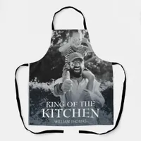 Modern King of the Kitchen Photo | Name Custom Apron