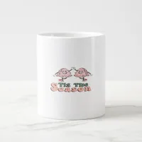 Tis The Season Retro Groovy Christmas Vintage Chri Giant Coffee Mug