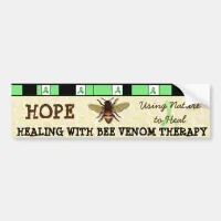 Healing with Bee Venom Therapy Bumper Sticker