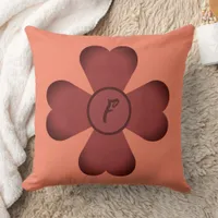 Pillow - Clover Shape with Monogram