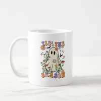 Tis The Season Retro Halloween Party Funny Trendy Coffee Mug